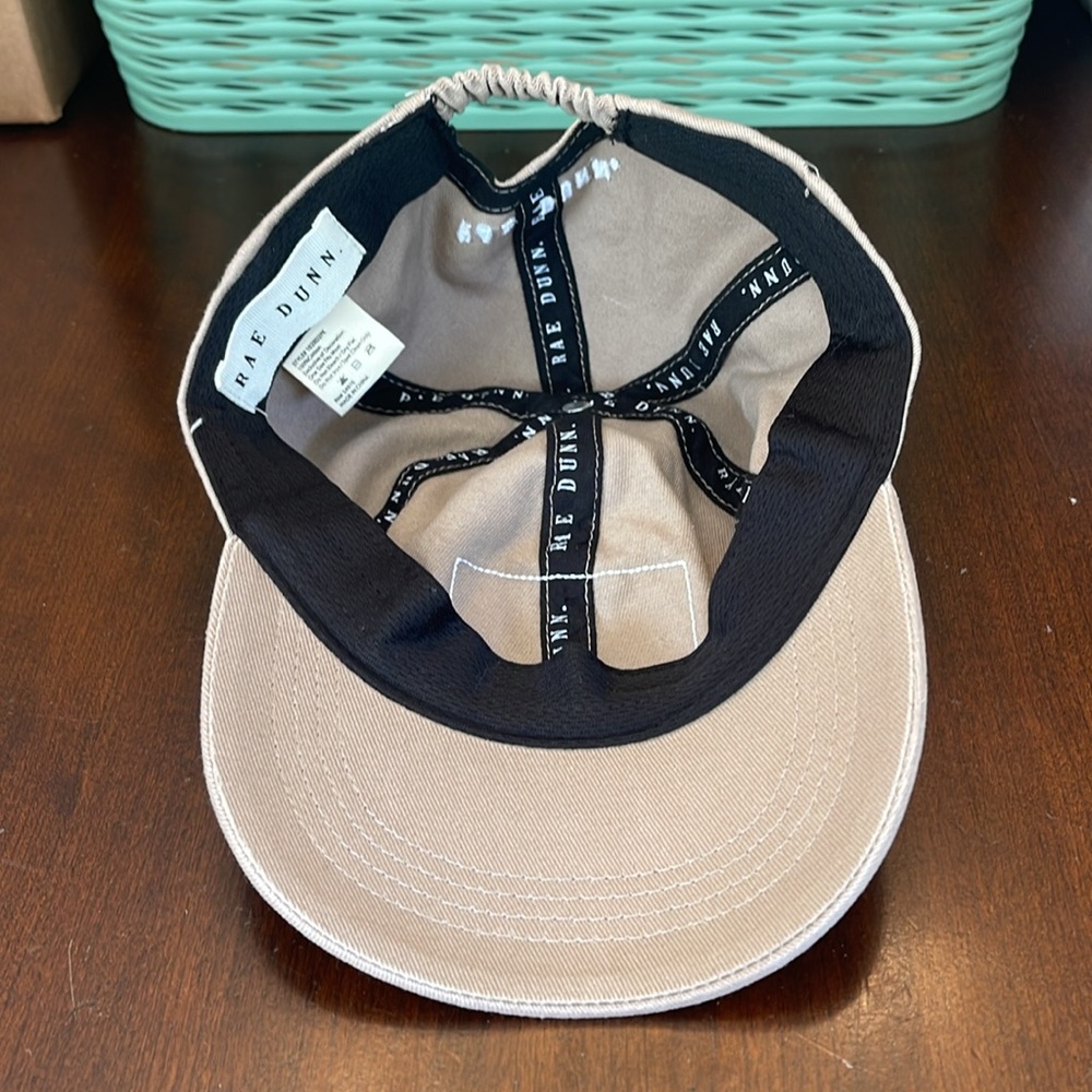 NWOT Rae Dunn Mama and Mini Hat Set Mama Bear Khaki Tan Adult & Youth Ball Caps - Picture 8 of 9